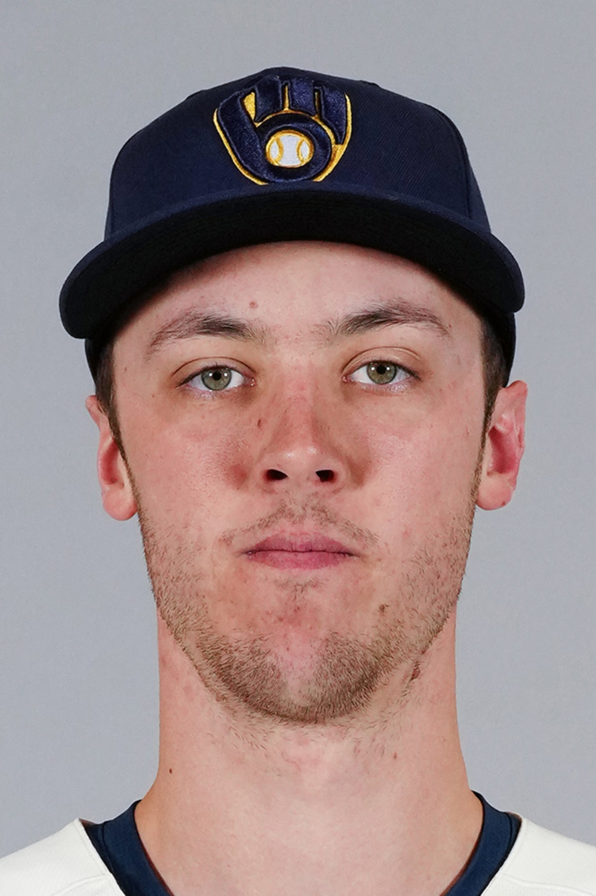 Milwaukee Brewers pitcher Jacob Misiorowski official MLB profile portrait